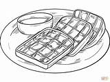 Coloring Pages Breakfast sketch template