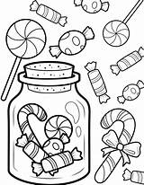 Christmas Candy Printable Coloring Page  Etsy coloring Pages sketch template