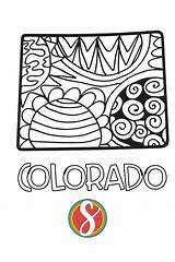 Free Colorado Coloring Pages — Stevie Doodles sketch template