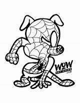 Spider Ham Coloring Pages From The New spider Man Movie Into  sketch template