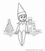 Elf On The Shelf coloring Sheets – Artofit sketch template