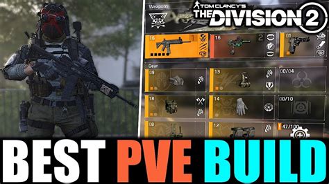 The Division 2 - THE ULTIMATE PVE BUILD | BEST DAMAGE & SURVIVABILITY BUILD - YouTube