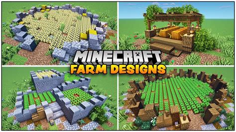 8 Quick and Easy Minecraft Farm Designs - YouTube