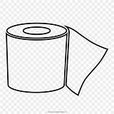 Toilet Paper Roll Coloring Drawing Clipart Icon Toiletries Pages  sketch template