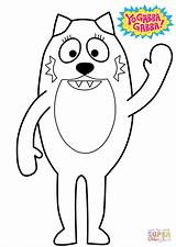 Yo Gabba Toodee coloring Page  Free Printable Coloring Pages sketch template