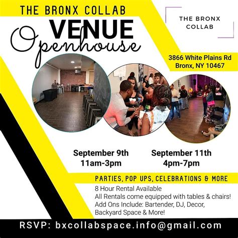 Event venue open house and walk through, The Bronx Collab, September 9 2023 | AllEvents.in