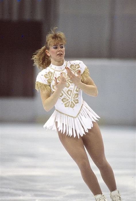 Tonya Harding performing her free skate during the U.S. Figure Skating ...