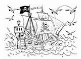 Karibik Fluch Barco Ausmalbilder Pirata Boote Navire Pirat Sunken  sketch template