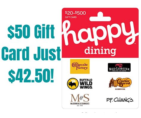 Happy Dining Gift Card On Sale! – Glitchndealz