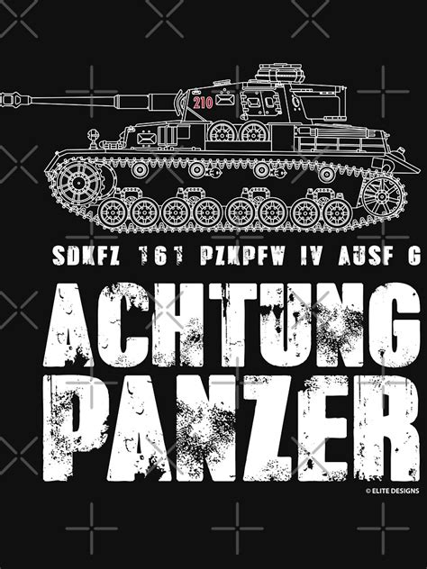 "ACHTUNG PANZER - PANZER IV" T-shirt by PARAJUMPER | Redbubble | german t-shirts ...