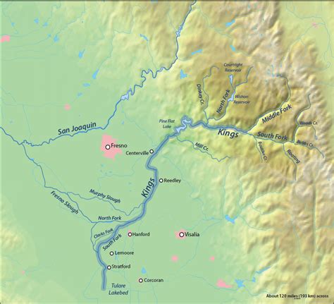 South Fork Of The Kings River And Kings Canyon And Sequoia National ...