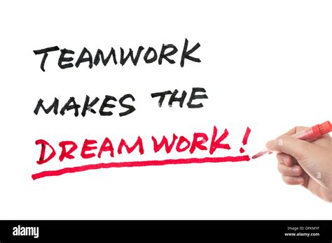 Teamwork makes dream work hi-res stock photography and images - Alamy