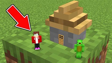 Tiny Mikey & JJ - Tiny Mikey & JJ Build a Smallest House in Minecraft (Thanks to Maizen jay jay ...