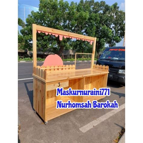 Jual booth es krim , gerobak es krim , gerobak jualan | Shopee Indonesia