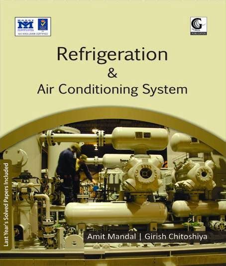 B.Tech Seventh Semester Engineering Books: Refrigeration and Air Conditioning System Book