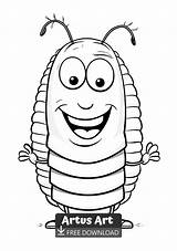 Silverfish Coloring Page  Pages Art Printable coloring sketch template