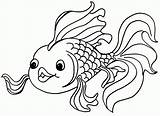 Goldfish Coloring Page sketch template