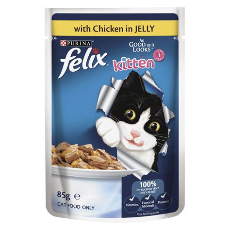 Purina Felix Kitten As Good as it Looks™ with Chicken in Jelly Wet Cat Food