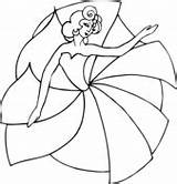 Dancing Ladies Coloring Book  Free Pages sketch template