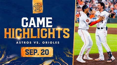 Orioles vs. Astros Game Highlights (9/20/23) | MLB Highlights - YouTube