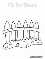 Fence Coloring Page  PrimaryLearningOrg sketch template