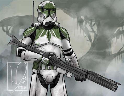 “Yoda’s Trooper” based on concept art from the cancelled Clone Wars Kashyyk Arc where Yoda would ...