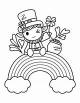 Leprechaun Coloring Page Free sketch template