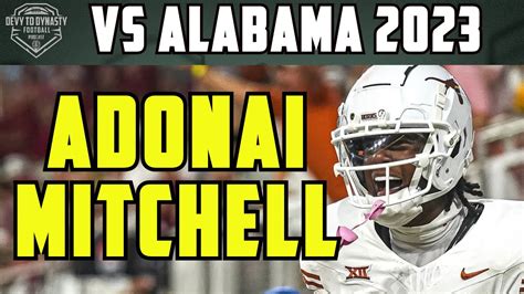 Adonai Mitchell Highlights vs Alabama 2023 | Texas Longhorns Football - Win Big Sports