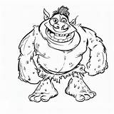 Coloriage Ogre Mechant Geant Ausmalbild Ausmalbilder Trolls Gremlin  sketch template