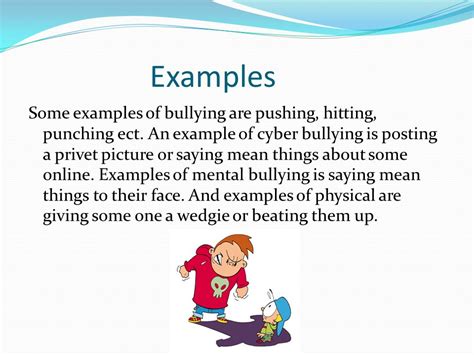 by: Haley ruppel Definition and types There are many different types of bullying, one type is ...