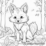 Fall Fox Coloring Pages  Free & Printable sketch template