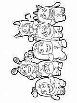 Oddbods coloring pages sketch template