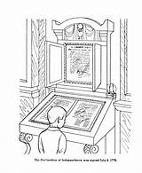 Declaration Of Independence Coloring Page sketch template
