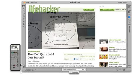 Easily Screenshot an Entire Webpage with Skitch