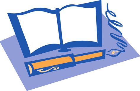 Clipart - Book and Pen