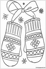 Winter Gloves Coloring Page  Free Printable Coloring Pages sketch template