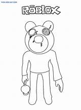 Piggy Roblox Coloring Pages Printable Kids Sketch Page sketch template