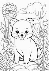 “Free Mixed Animals Coloring Printables” – Color My Pages sketch template
