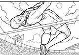 Track And Field Coloring Pages sketch template