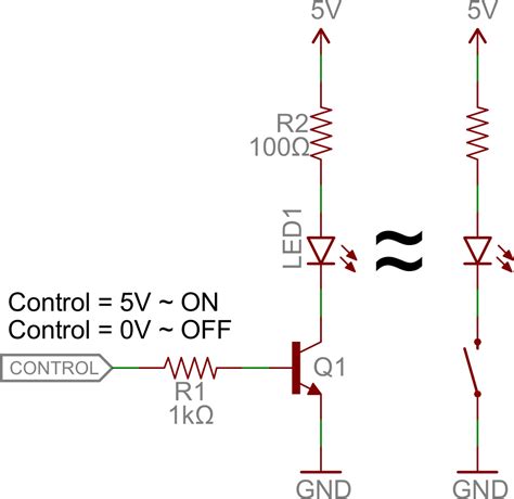 Transistor As A Switch Circuit Diagram