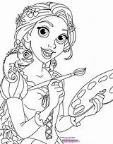 Printable Tangled Coloring Pages sketch template