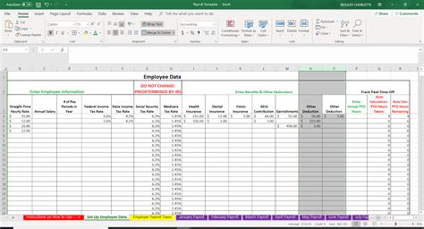 How To Create Payroll In Excel Step By Step Free Template | Images and Photos finder