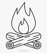 Campfire Coloring Page  Camp Fire Line Drawing Free Transparent sketch template