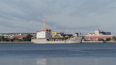 Ship Dredger Colors Ocean editorial stock photo. Image of boat - 30759748