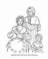 USA Printables US Presidents Coloring Pages  Betsy Ross And George sketch template