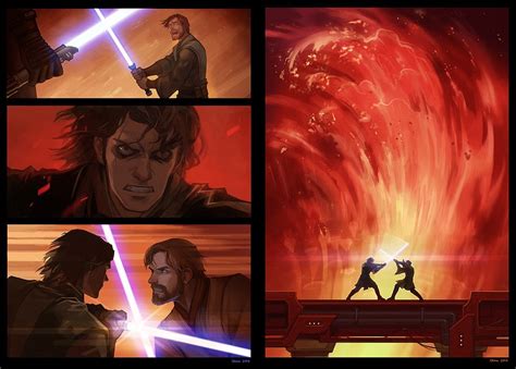 "You were the Chosen One!" | Anakin vs. Obi-Wan fanart by Ohka : StarWars