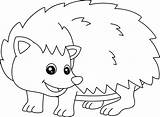 Porcupine Coloring Page sketch template