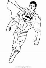 Courageous Superman Coloring Page For Kids  Free Printable sketch template