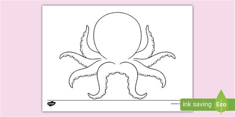 Octopus Template (l'insegnante ha fatto) - Twinkl