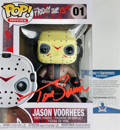 Tom Savini Autographed Signed Jason Voorhees Funko Pop 01 Friday The ...